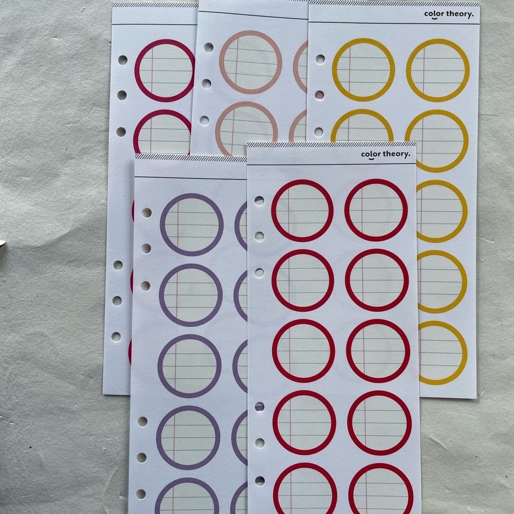 Circle Planner Stickers - Multicolor